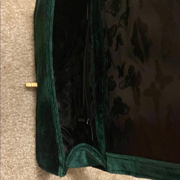 Rebecca Minkoff Green Velvet Bag with Gold Chain - Picture 4 of 8